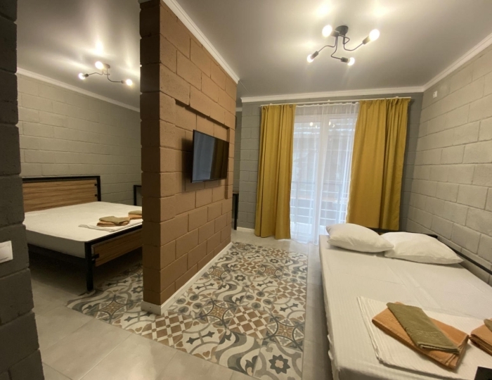 4-местный номер студия с 1 двуспальной кроватью - Отель «Жемчужина Абхазии» Цандрыпш